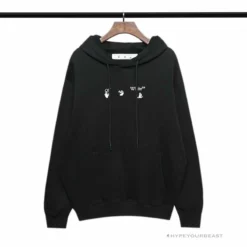 HypeYourBeast Off White Hoodie Black GREY Hoodies & Jackets