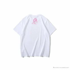 Hypeyourbeast BAPE Japan Limited Edition Pink Cherry Tree Tee Shirt 'WHITE'