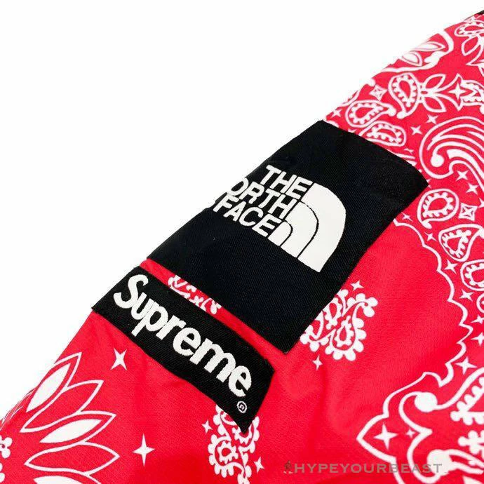 HypeYourBeast Supreme X TNF Bandana Jacket Red 3 HypeYourBeast Supreme X TNF Bandana Jacket Red