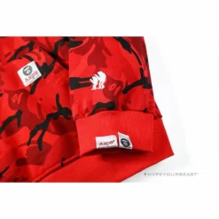 HypeYourBeast Bape Camo Hoodie Red Camouflage