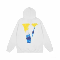 HypeYourBeast Vlone Hoodie Blue Yellow Logo (White)