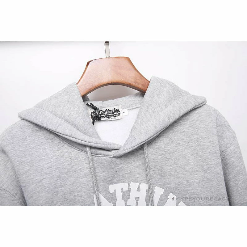 Hypeyourbeast Clothes BAPE X Bathing Ape Head Hoodie 'GREY' 3 Hypeyourbeast Clothes BAPE X Bathing Ape Head Hoodie 'GREY'