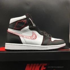 Hypeyourbeast Air Jordan 1 Retro High Defiant White Retro Red