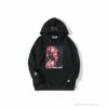 Hypeyourbeast Clothes BAPE Marilyn Monroe Powder Camouflage Hoodie 'BLACK'