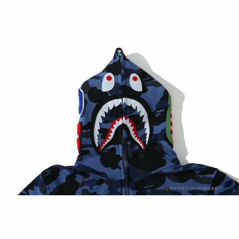 Hypeyourbeast Clothes BAPE Camo Hoodie Shark Head 'NAVY BLUE' 4 Hypeyourbeast Clothes BAPE Camo Hoodie Shark Head 'NAVY BLUE'