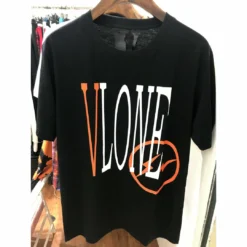 HypeYourBeast T-Shirts Vlone Orange And Black Tee Shirt