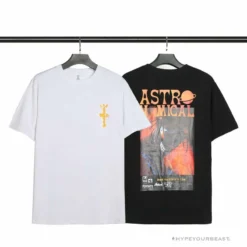 Hypeyourbeast OFF-WHITE Travis Scott Cactus Jack Astronomical Tee Shirt 'BLACK'