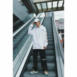 HypeYourBeast Off White Hoodie Embroidered White