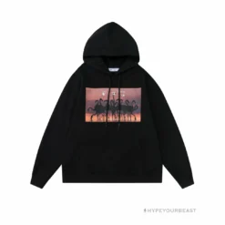 HypeYourBeast Off White Hoodie Flamingo - Black Hoodies & Jackets
