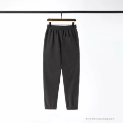 Hypeyourbeast BAPE Classic Ape Head Embroidered Standard Cotton Terry Pants 'DARK GREY'