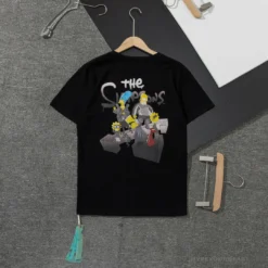Hypeyourbeast OFF-WHITE The Simpson Tee Shirt 'BLACK'