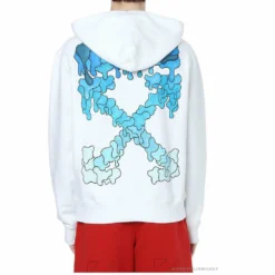 HypeYourBeast Off White Hoodie White BLUE 7 HypeYourBeast Off White Hoodie White BLUE