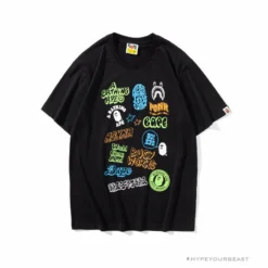 Hypeyourbeast BAPE Street Graffiti Tee Shirt 'BLACK'