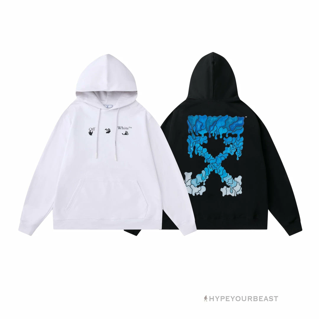 HypeYourBeast Off White Hoodie Royal - Black 4 HypeYourBeast Off White Hoodie Royal - Black