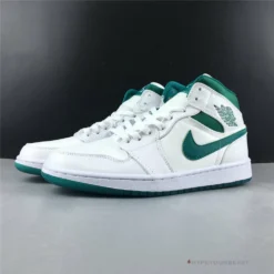 Hypeyourbeast Air Jordan 1 Mid White Mystic Green