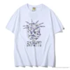 Hypeyourbeast Clothes BAPE NYC New York Limited Purple Camouflage Ape Head Tee Shirt 'WHITE'