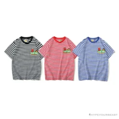 Hypeyourbeast Clothes BAPE Baby Milo Sesame Street Striped Tee Shirt 'BLUE'