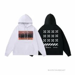 HypeYourBeast Off White Hoodie Flamingo - Black Hoodies & Jackets