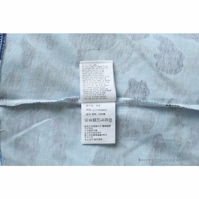 Hypeyourbeast BAPE Ape Head Star Camouflage Shading Tee Shirt 'BLUE' 11 Hypeyourbeast BAPE Ape Head Star Camouflage Shading Tee Shirt 'BLUE'