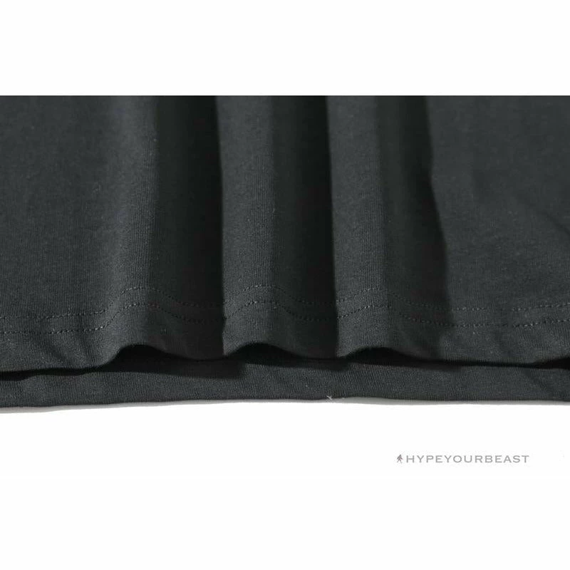 Hypeyourbeast BAPE Messy Letters Upside Down Little Ape Head Tee Shirt 'BLACK' 7 Hypeyourbeast BAPE Messy Letters Upside Down Little Ape Head Tee Shirt 'BLACK'