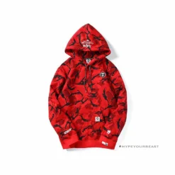 HypeYourBeast Bape Camo Hoodie Red Camouflage