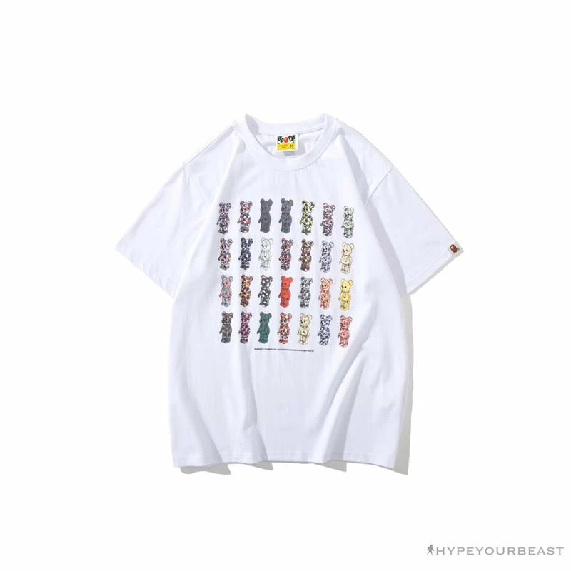 Hypeyourbeast Clothes BAPE Violent Bear Collaboration 28th Anniversary Camouflage Tee Shirt 'WHITE' 1 Hypeyourbeast Clothes BAPE Violent Bear Collaboration 28th Anniversary Camouflage Tee Shirt 'WHITE'