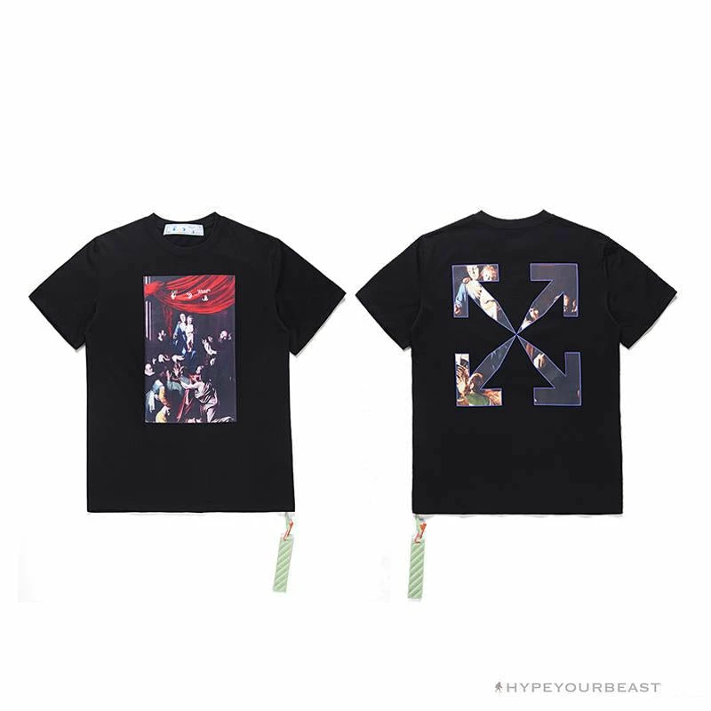 Hypeyourbeast OFF-WHITE Baroque Angel Religious Painting Tee Shirt 'BLACK' T-Shirts 13 Hypeyourbeast OFF-WHITE Baroque Angel Religious Painting Tee Shirt 'BLACK' T-Shirts