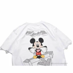 Hypeyourbeast OFF-WHITE Mickey Bluff Face Tee Shirt 'WHITE'