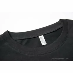 Hypeyourbeast OFF-WHITE Loose X Oversized Chest Tee Shirt 'BLACK' T-Shirts