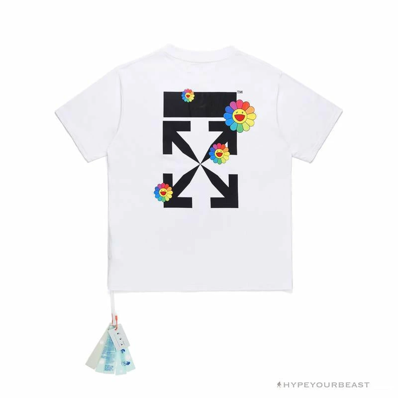 Hypeyourbeast T-Shirts OFF-WHITE Takashi Murakami Sunflower Tee Shirt 'WHITE' 2 Hypeyourbeast T-Shirts OFF-WHITE Takashi Murakami Sunflower Tee Shirt 'WHITE'