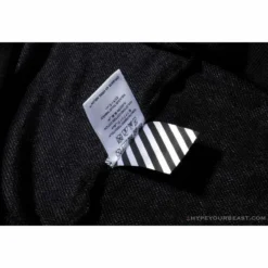 Hypeyourbeast OFF-WHITE Classic Print Hoodie 'BLACK' Hoodies & Jackets