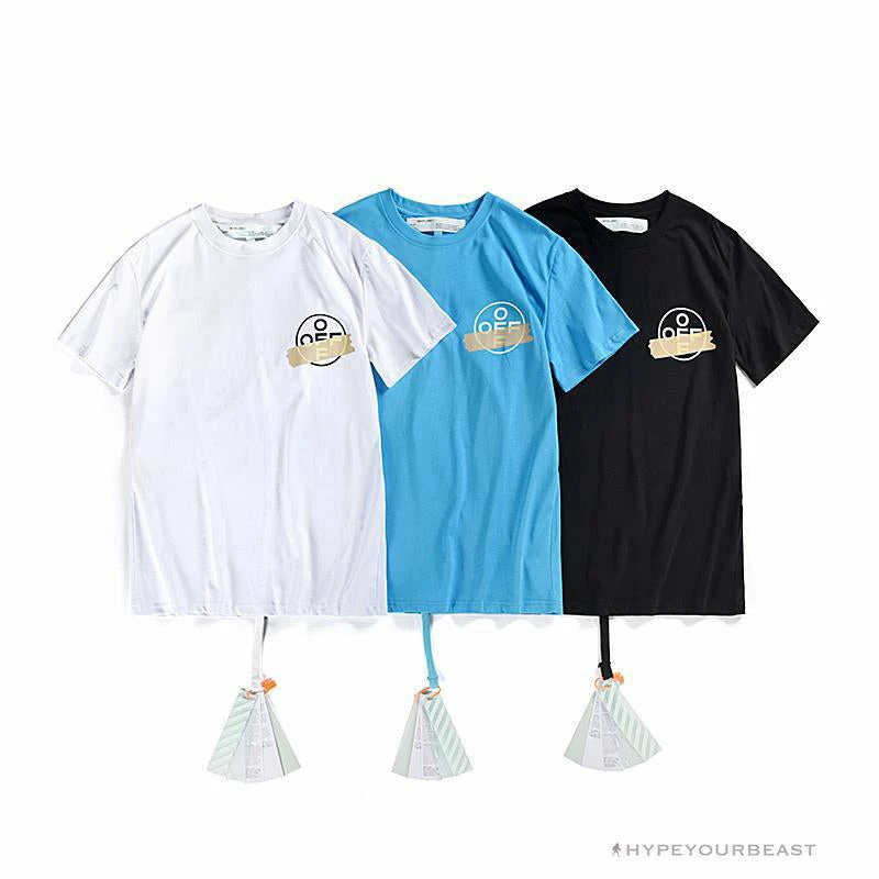 Hypeyourbeast T-Shirts OFF-WHITE Explosive Strip Basic Arrow Tee Shirt 'WHITE' 5 Hypeyourbeast T-Shirts OFF-WHITE Explosive Strip Basic Arrow Tee Shirt 'WHITE'