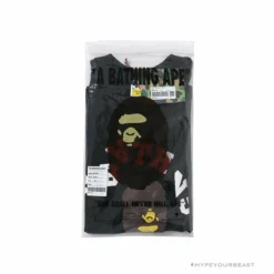 Hypeyourbeast BAPE Messy Letters Upside Down Little Ape Head Tee Shirt 'BLACK' 24 Hypeyourbeast BAPE Messy Letters Upside Down Little Ape Head Tee Shirt 'BLACK'