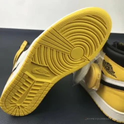HypeYourBeast Air Jordan 1 High Yellow Toe Black White