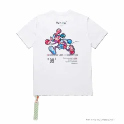 Hypeyourbeast T-Shirts OFF-WHITE Joint Running Mickey Mouse Arrow Tee Shirt 'WHITE'