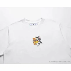 Hypeyourbeast OFF-WHITE Cat And Mouse Tee Shirt 'WHITE' T-Shirts 13 Hypeyourbeast OFF-WHITE Cat And Mouse Tee Shirt 'WHITE' T-Shirts