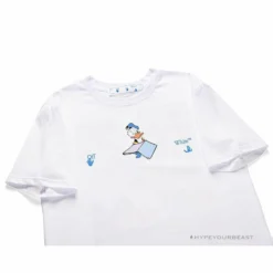 Hypeyourbeast OFF-WHITE Summer Donald Duck Print Tee Shirt 'WHITE' 13 Hypeyourbeast OFF-WHITE Summer Donald Duck Print Tee Shirt 'WHITE'