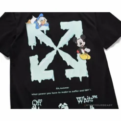 Hypeyourbeast OFF-WHITE Mickey Limited Arrow Tee Shirt 'BLACK' T-Shirts