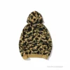 HypeYourBeast BAPE Camouflage Kangaroo Hooded Hoodie Yellow Clothes