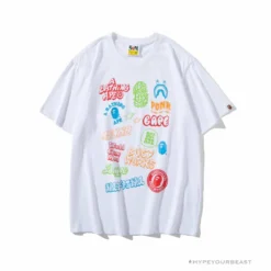 Hypeyourbeast BAPE Street Graffiti Tee Shirt 'WHITE'