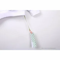 Hypeyourbeast OFF-WHITE Rubber Strip Arrow Hoodie 'WHITE' Hoodies & Jackets