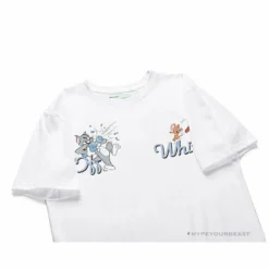Hypeyourbeast OFF-WHITE Summer Tom And Jerry Print Tee Shirt 'WHITE' T-Shirts 14 Hypeyourbeast OFF-WHITE Summer Tom And Jerry Print Tee Shirt 'WHITE' T-Shirts