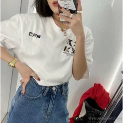 Hypeyourbeast T-Shirts OFF-WHITE Daisy Graffiti Arrow Conley Tee Shirt 'WHITE'