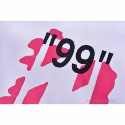 Hypeyourbeast OFF-WHITE 99 X Pink Arrow Shorts 'WHITE' Pants