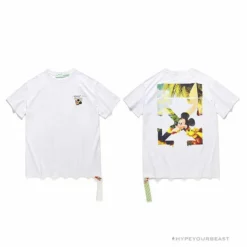 Hypeyourbeast T-Shirts OFF-WHITE Disney Spring X Summer Mickey With Pluto Tee Shirt 'WHITE'