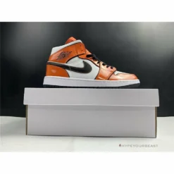 Hypeyourbeast Air Jordan 1 Mid Turf Orange Patent 19 Hypeyourbeast Air Jordan 1 Mid Turf Orange Patent