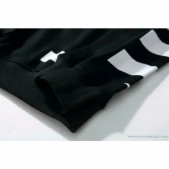 Hypeyourbeast Shirts OFF-WHITE Classic Basic Cotton Terry Round Long Sleeve Shirt 'BLACK'