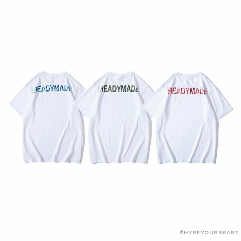 Hypeyourbeast BAPE Readymade Small Bee Camouflage Letter Tee Shirt 'BLUE' 17 Hypeyourbeast BAPE Readymade Small Bee Camouflage Letter Tee Shirt 'BLUE'