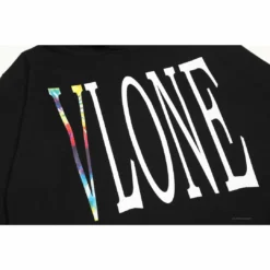 HypeYourBeast Hoodies & Jackets Vlone Hoodie Black Rainbow