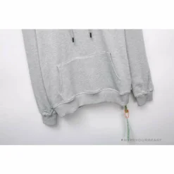 Hypeyourbeast Hoodies & Jackets OFF-WHITE Hand-Painted Utility Pole Worker Hoodie 'GREY'